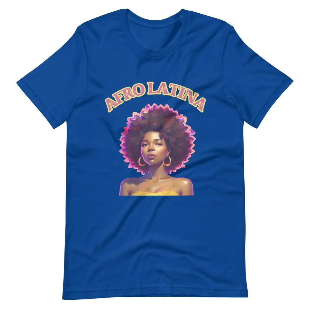 Afro Latina t-shirt - True Royal / S