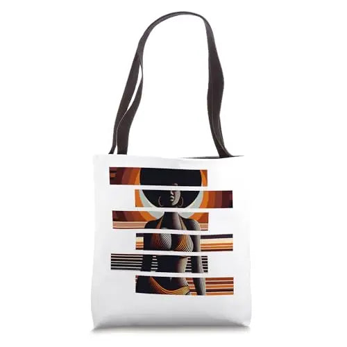 Afro Radiance: Vibrant Melanin Retro Vibes Tote Bag - Bags