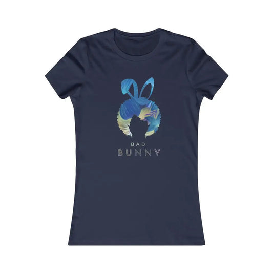 Afro Women’s Floral Bad Bunny T-shirt #1 - Navy / L