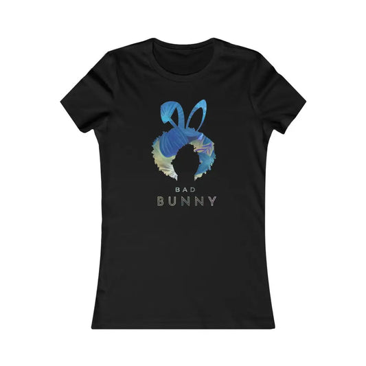 Afro Women’s Floral Bad Bunny T-shirt #2 - Black / S