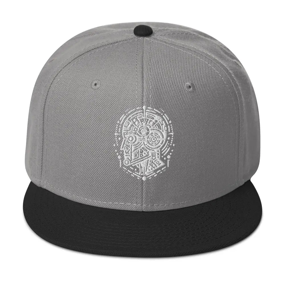 AI Fusion: Futuristic Snapback Hat - Black / Gray