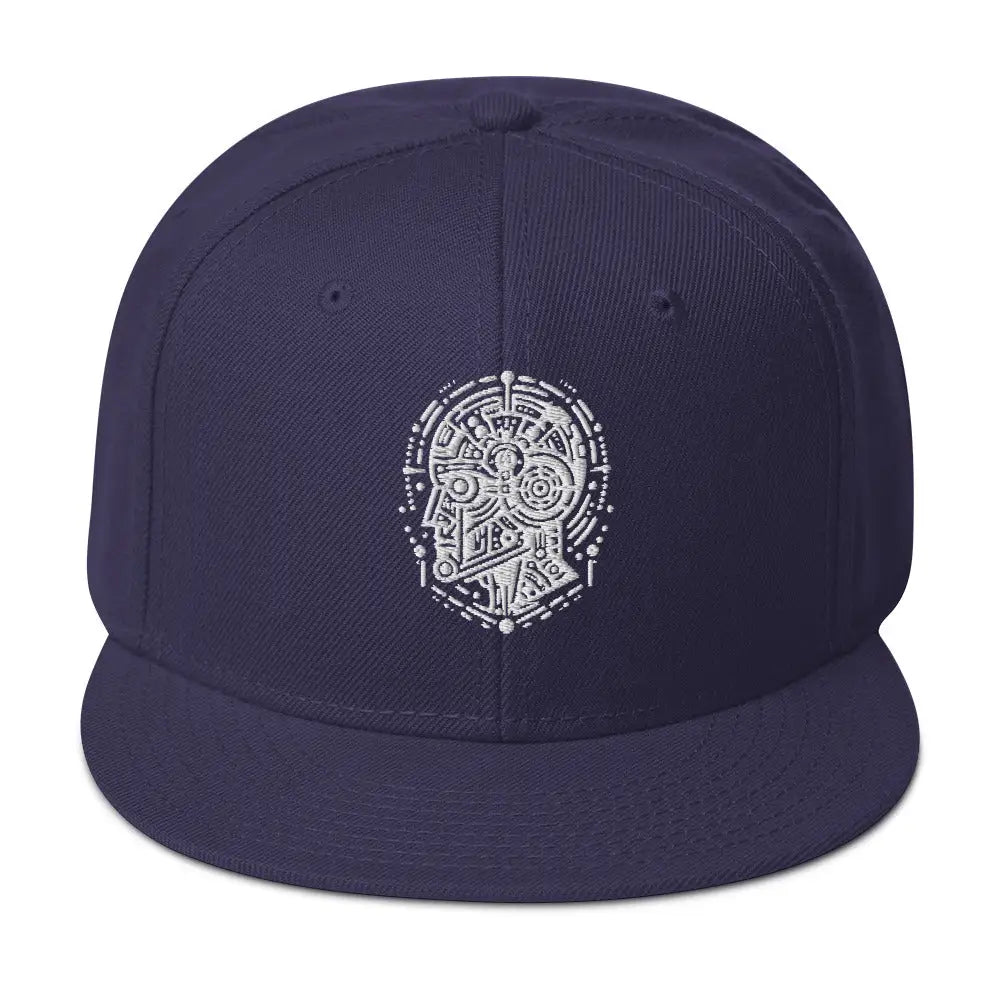 AI Fusion: Futuristic Snapback Hat - Navy blue