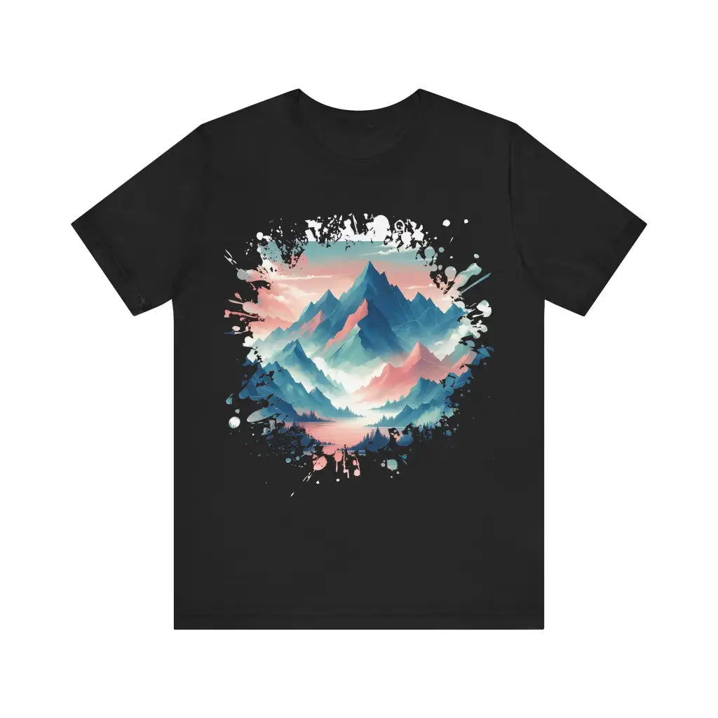 Alpine Glow and Pixel Shores - Jersey Short Sleeve Tee