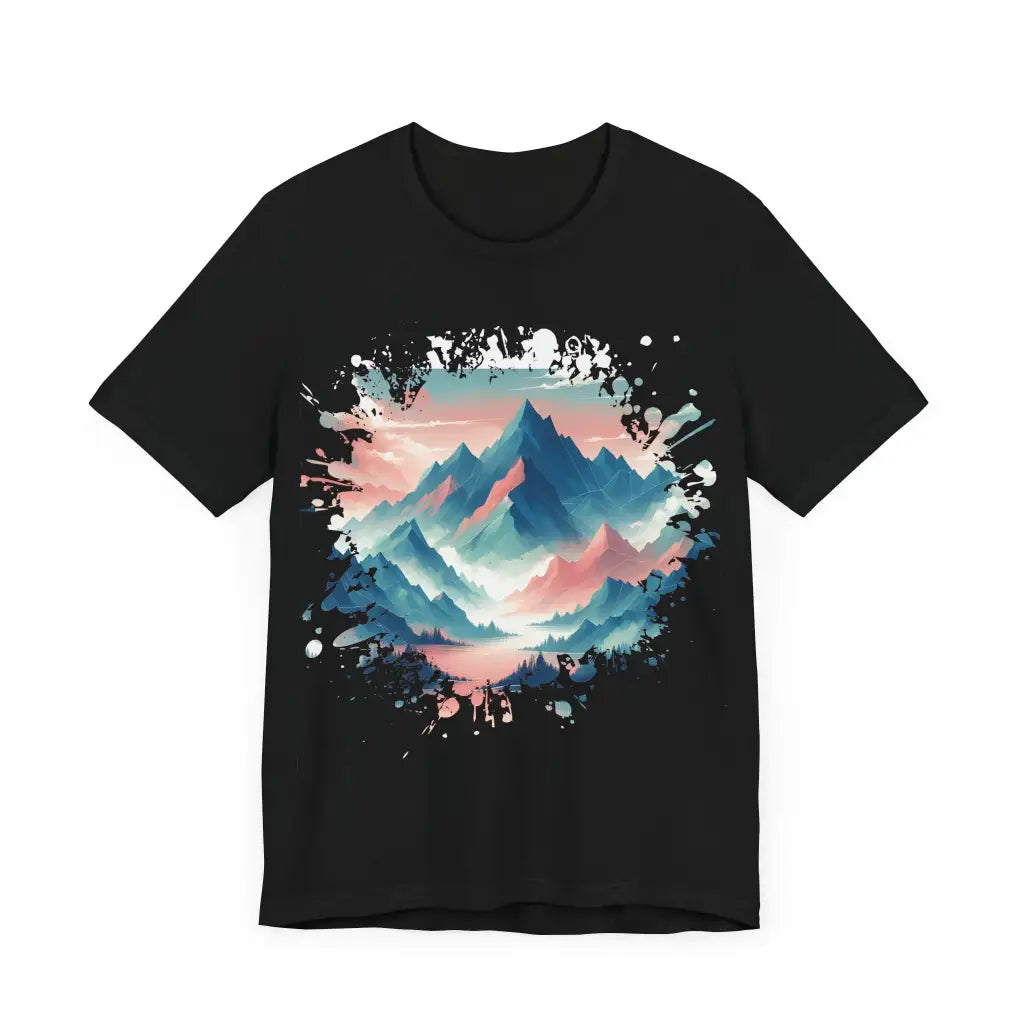 Alpine Glow and Pixel Shores - Jersey Short Sleeve Tee