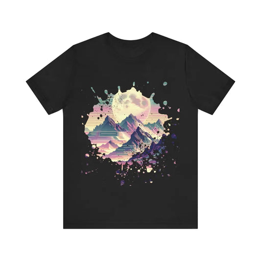 Alpine Luminescence - Jersey Short Sleeve Tee - Black / S