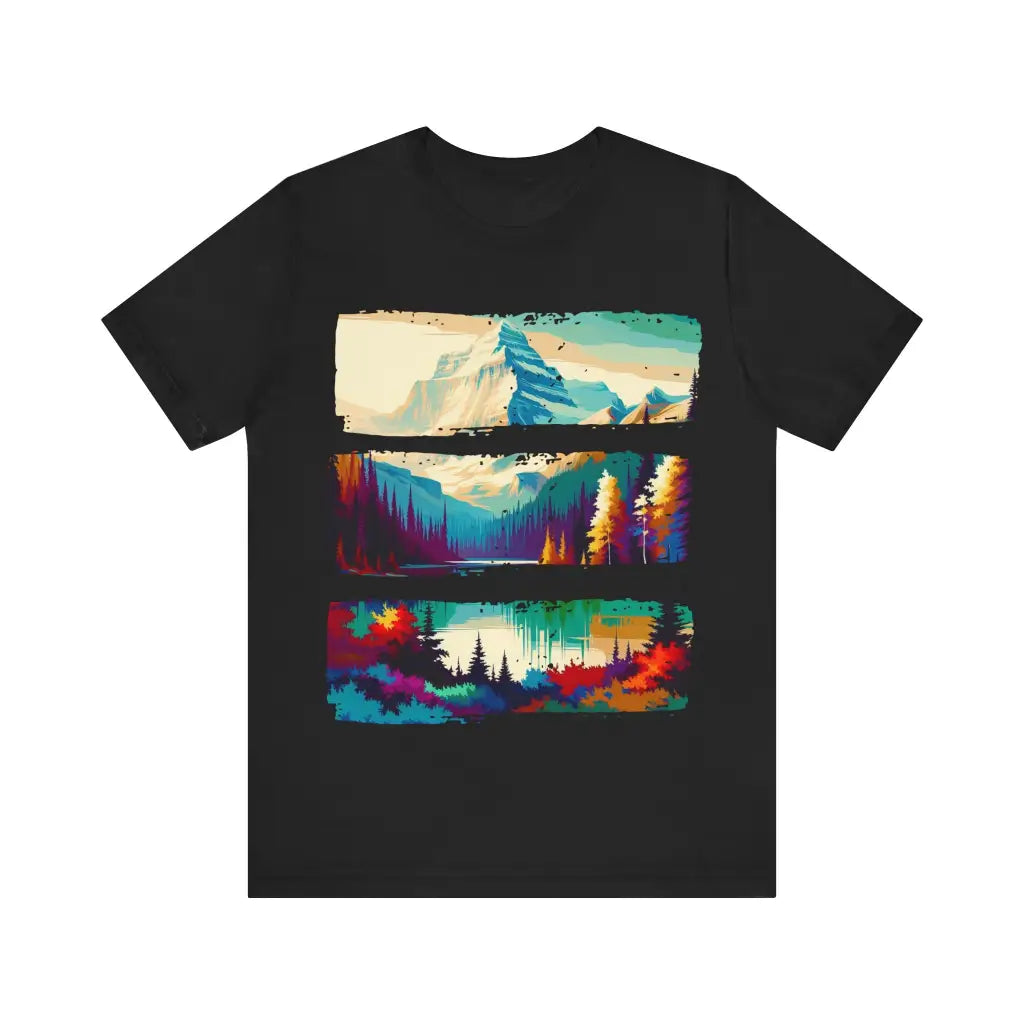 Alpine Mirage - Jersey Short Sleeve Tee - Black / S