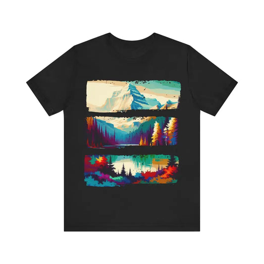 Alpine Mirage - Jersey Short Sleeve Tee - Black / S