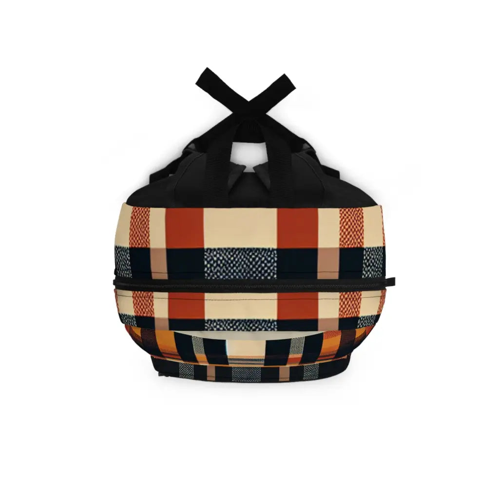 Amber Plaid Panorama - Backpack - One size - Bags