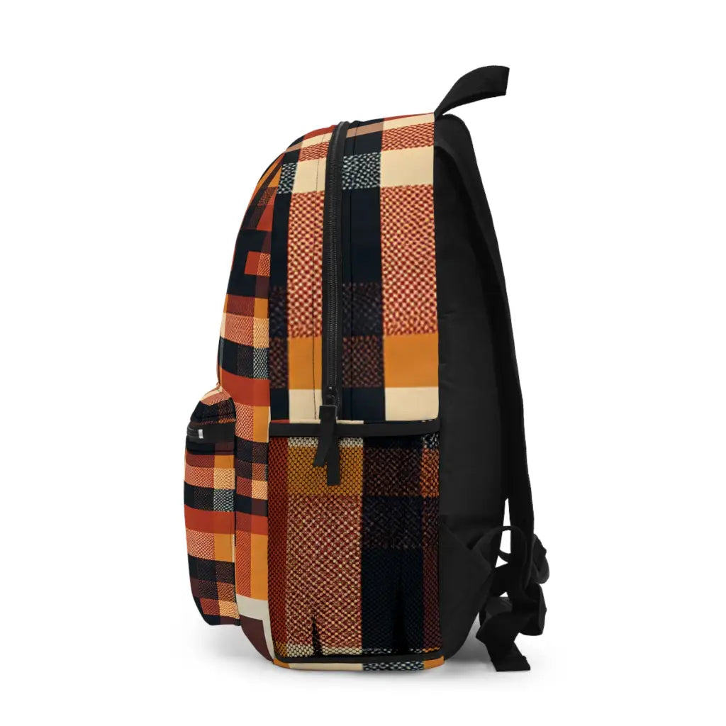 Amber Plaid Panorama - Backpack - One size - Bags