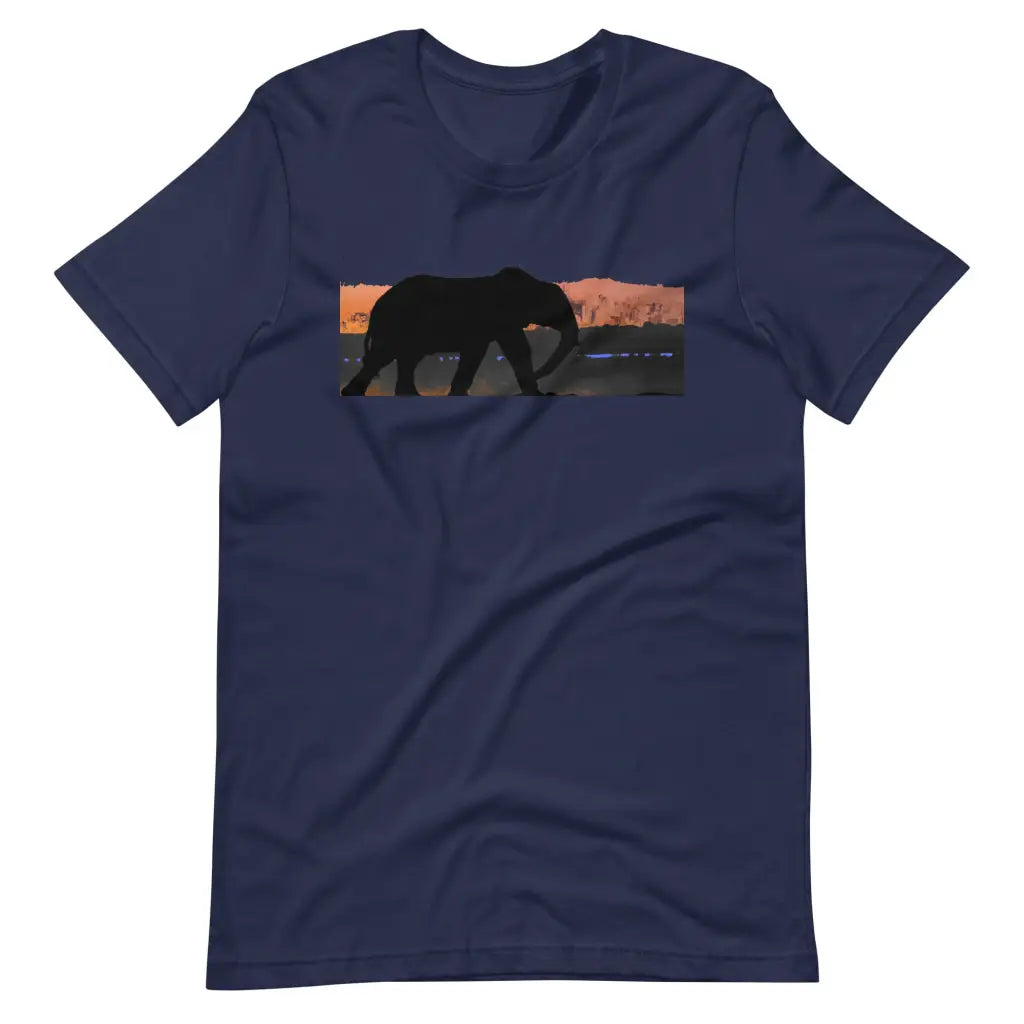 An Elephant’s Journey t-shirt - Navy / S - T-Shirt