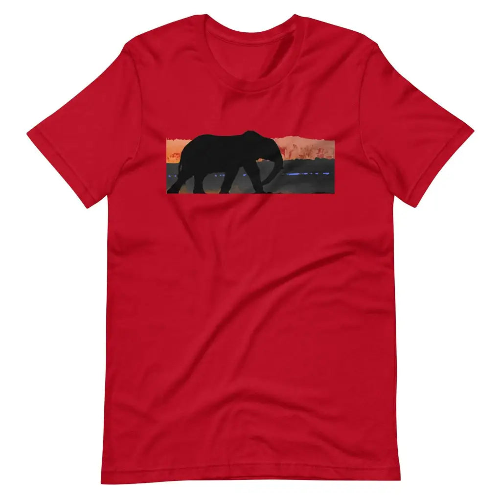 An Elephant’s Journey t-shirt - Red / S - T-Shirt