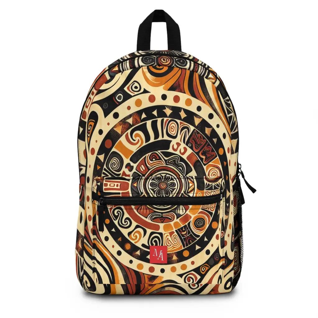 Ancient Spirals and Tribal Motifs - Backpack - One size