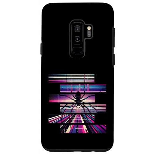 Arachnid Aura: Spider on a Radiant Digital Web Case