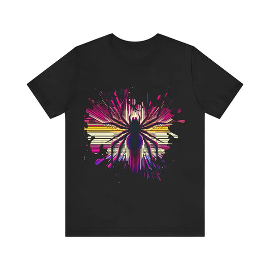 Arachnid Pulse in Pixel Synthesis - Jersey Short Sleeve Tee