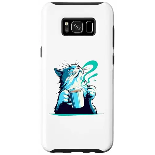 Aromatic Bliss: Coffee Cat Enjoying the Moment Case