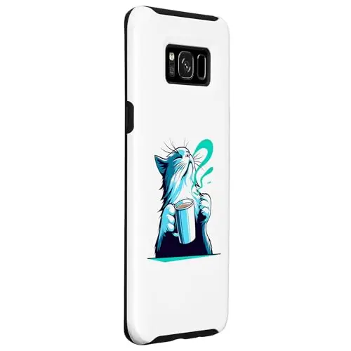 Aromatic Bliss: Coffee Cat Enjoying the Moment Case