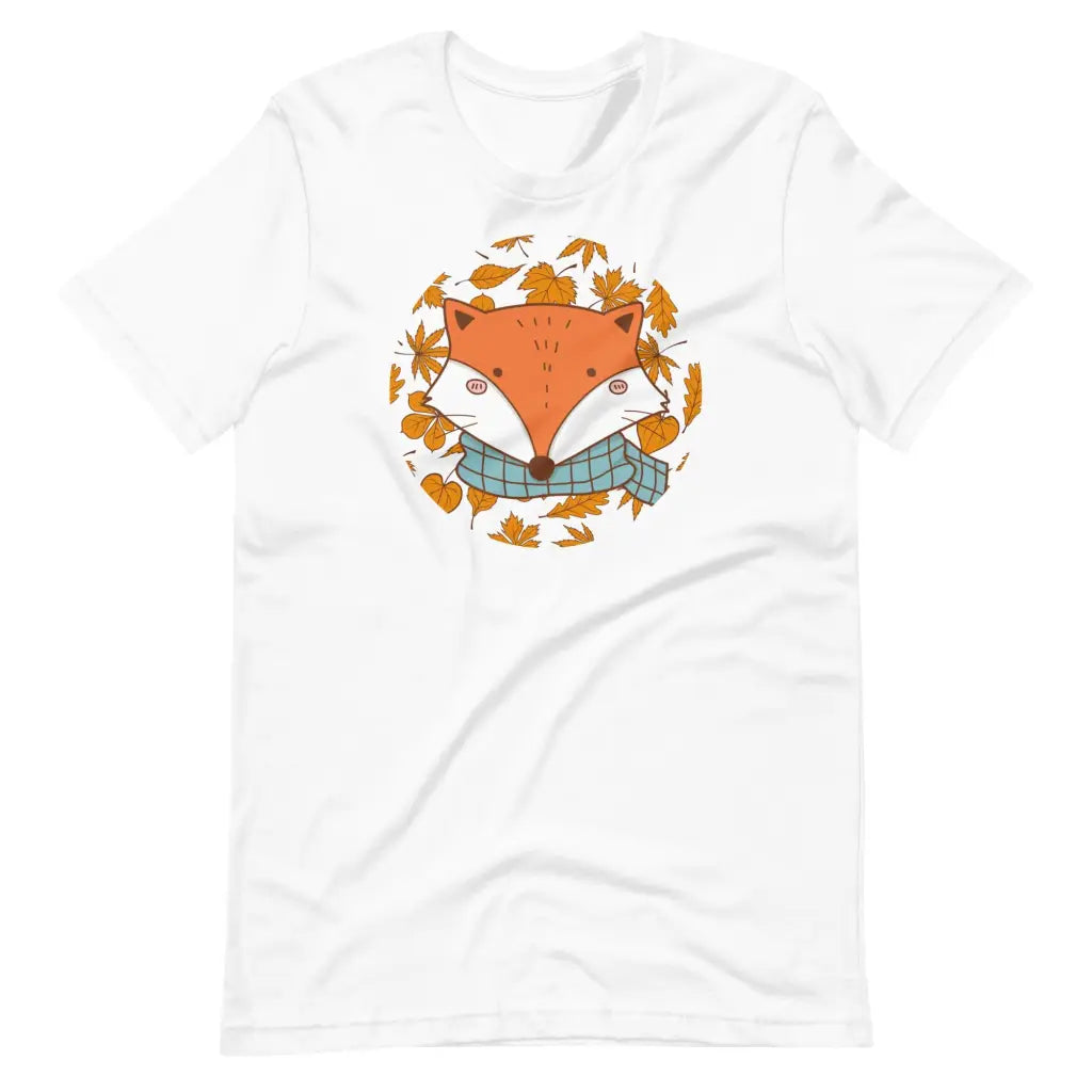 Autumn Fox t-shirt - White / S - T-Shirt