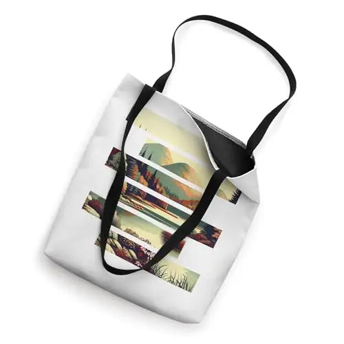 Autumnal Harmony: Reflections of a Mountain Lake Tote Bag