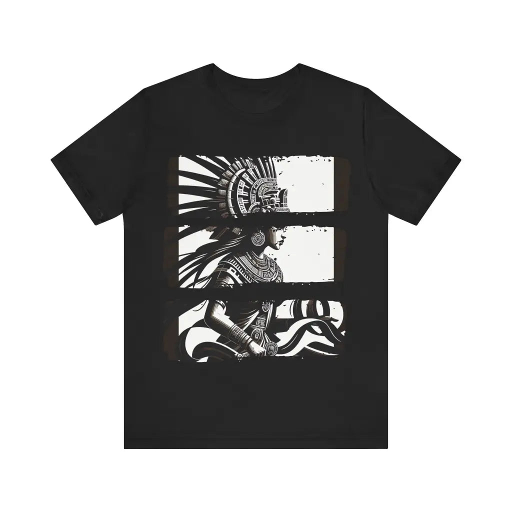 Aztec Empress Monolith - Jersey Short Sleeve Tee - Black