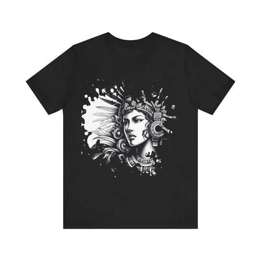 Azure Headdress Monarch - Jersey Short Sleeve Tee - Black