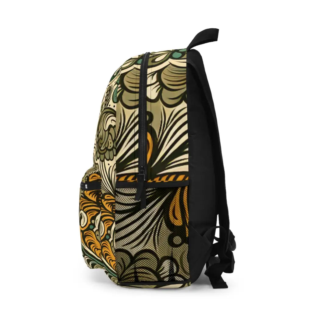 Baroque Botanical Scrolls - Backpack - One size - Bags