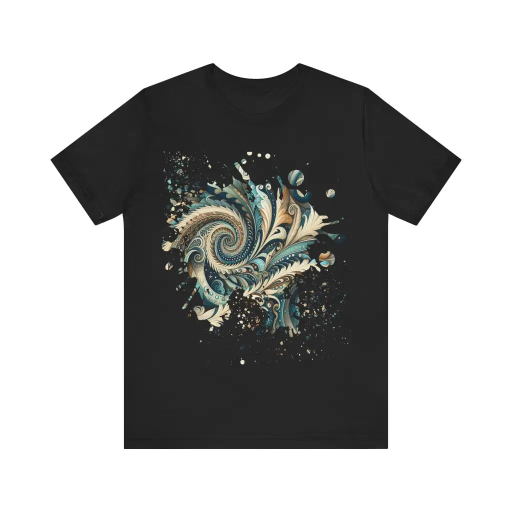 Baroque Swirl Odyssey - Jersey Short Sleeve Tee - Black / S