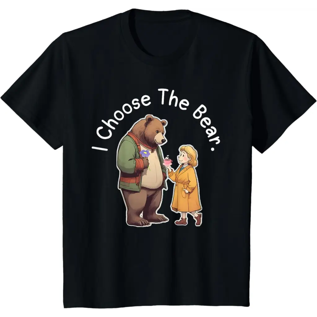 Bear Hugs & Tea Cups: A Woman’s Choice T-Shirt - Black