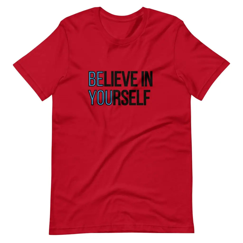 Believe in Yourself t-shirt - Red / S - T-Shirt