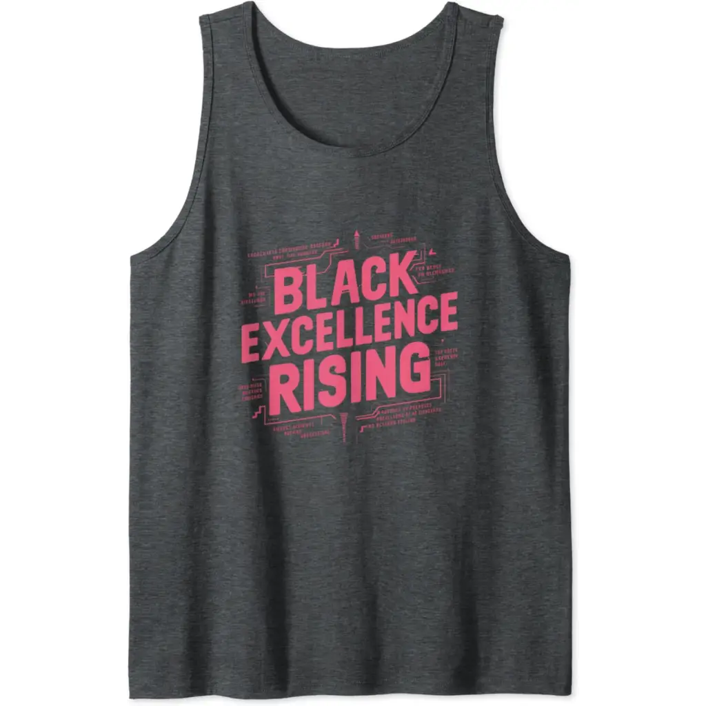 Black Excellence Rising: Hot Pink Bold Chunky Retro Tank