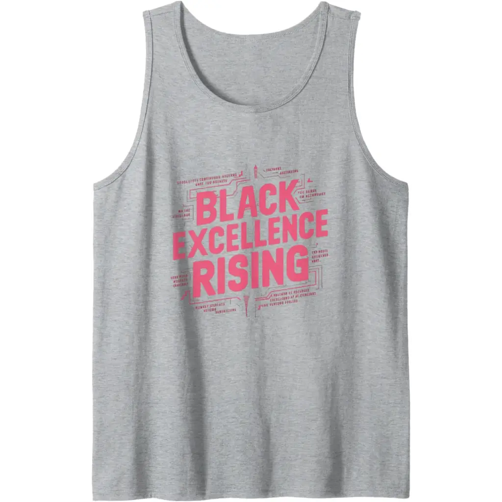 Black Excellence Rising: Hot Pink Bold Chunky Retro Tank