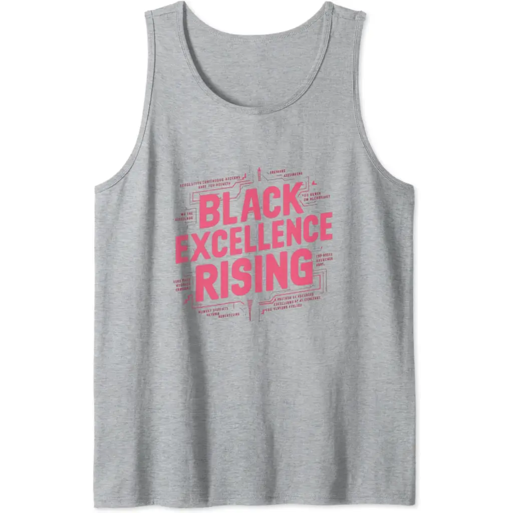 Black Excellence Rising: Hot Pink Bold Chunky Retro Tank