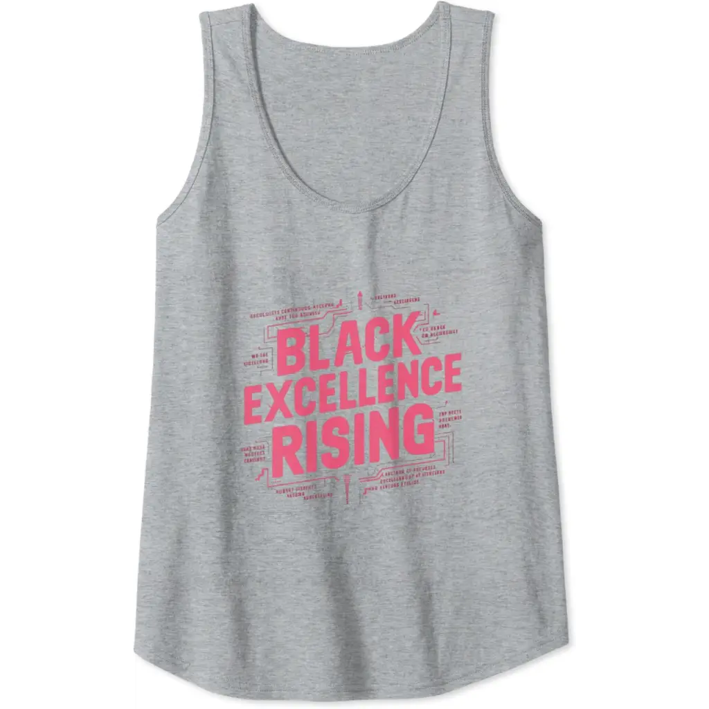 Black Excellence Rising: Hot Pink Bold Chunky Retro Tank