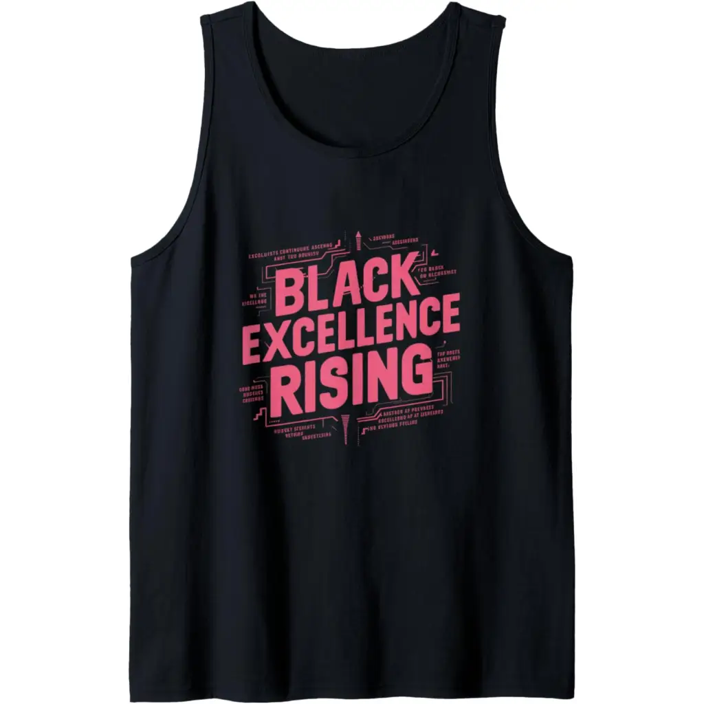 Black Excellence Rising: Hot Pink Bold Chunky Retro Tank