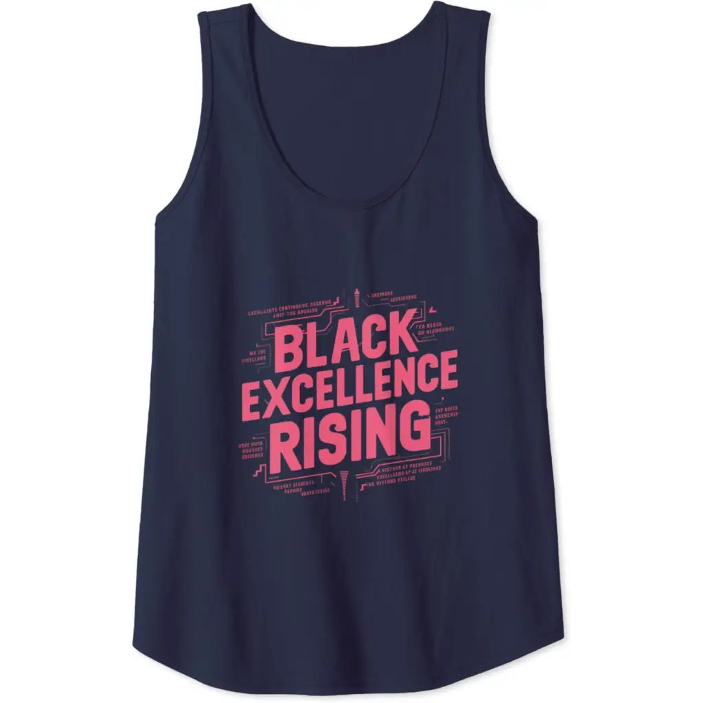 Black Excellence Rising: Hot Pink Bold Chunky Retro Tank