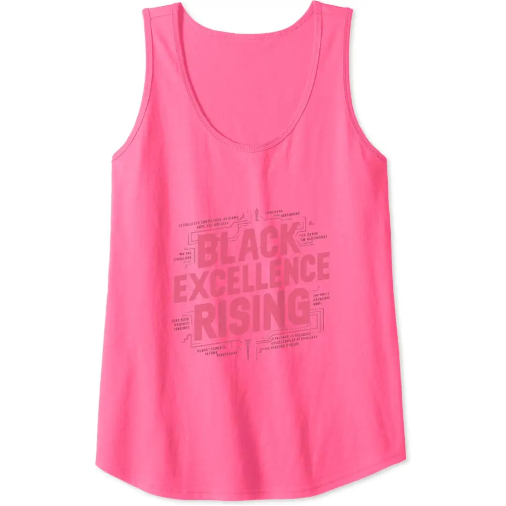 Black Excellence Rising: Hot Pink Bold Chunky Retro Tank