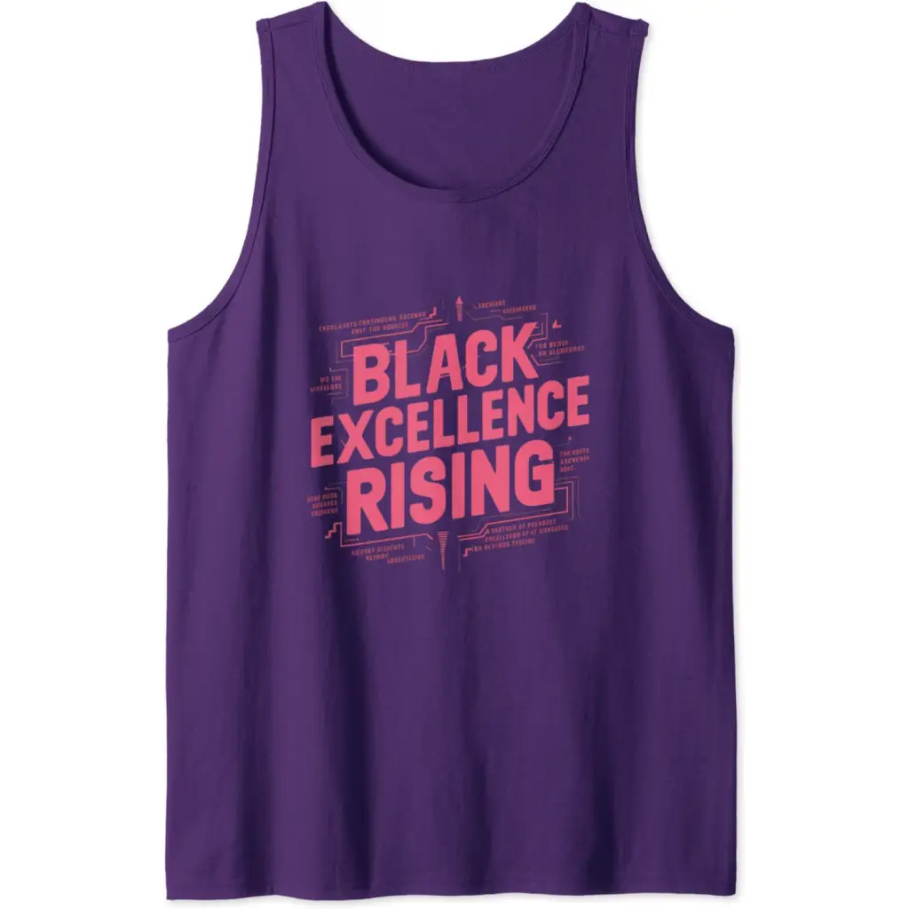 Black Excellence Rising: Hot Pink Bold Chunky Retro Tank