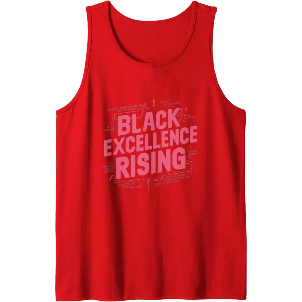 Black Excellence Rising: Hot Pink Bold Chunky Retro Tank