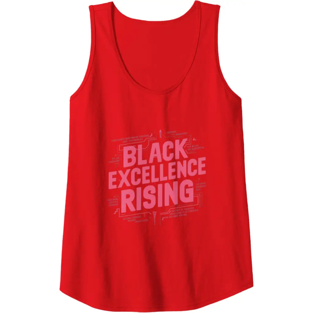 Black Excellence Rising: Hot Pink Bold Chunky Retro Tank