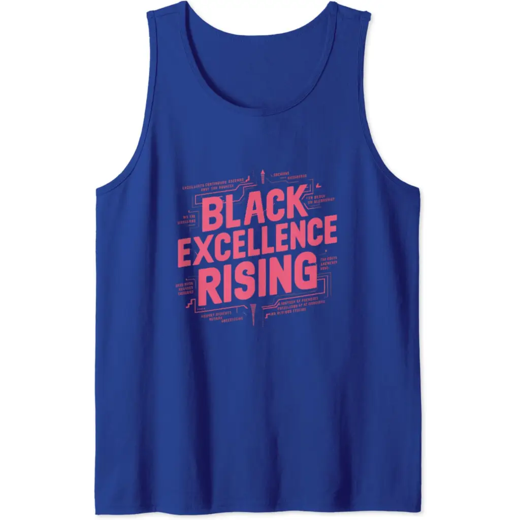 Black Excellence Rising: Hot Pink Bold Chunky Retro Tank