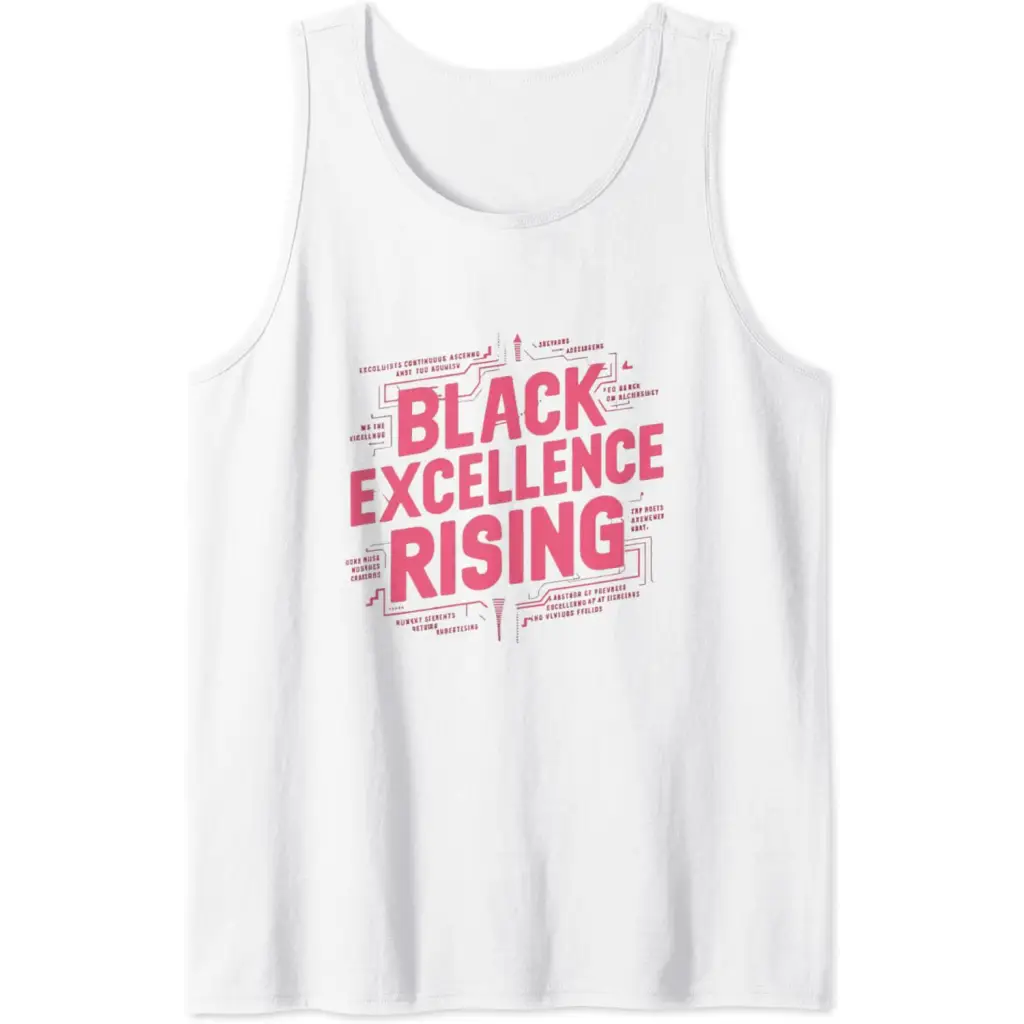 Black Excellence Rising: Hot Pink Bold Chunky Retro Tank