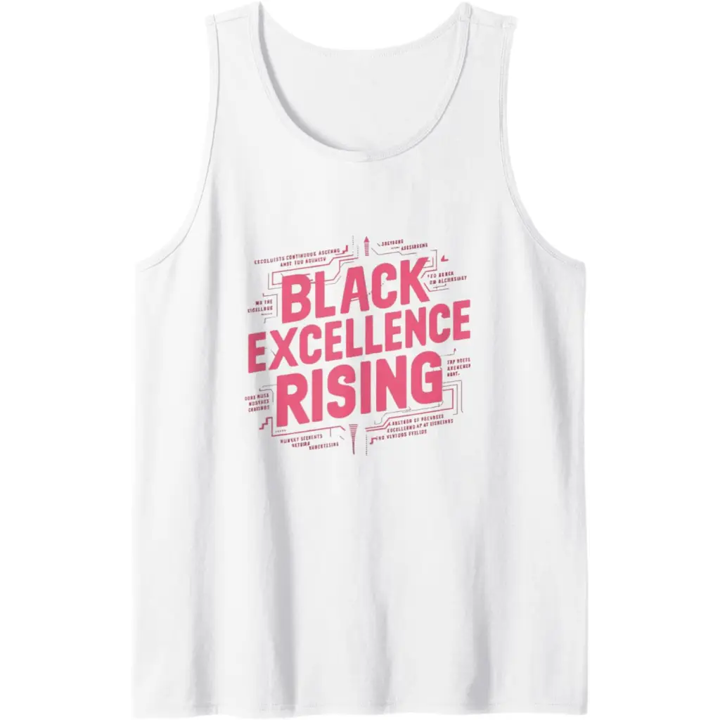 Black Excellence Rising: Hot Pink Bold Chunky Retro Tank