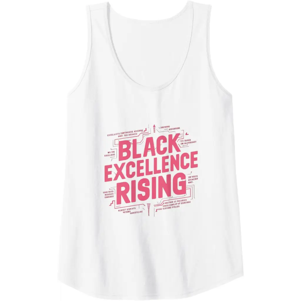 Black Excellence Rising: Hot Pink Bold Chunky Retro Tank