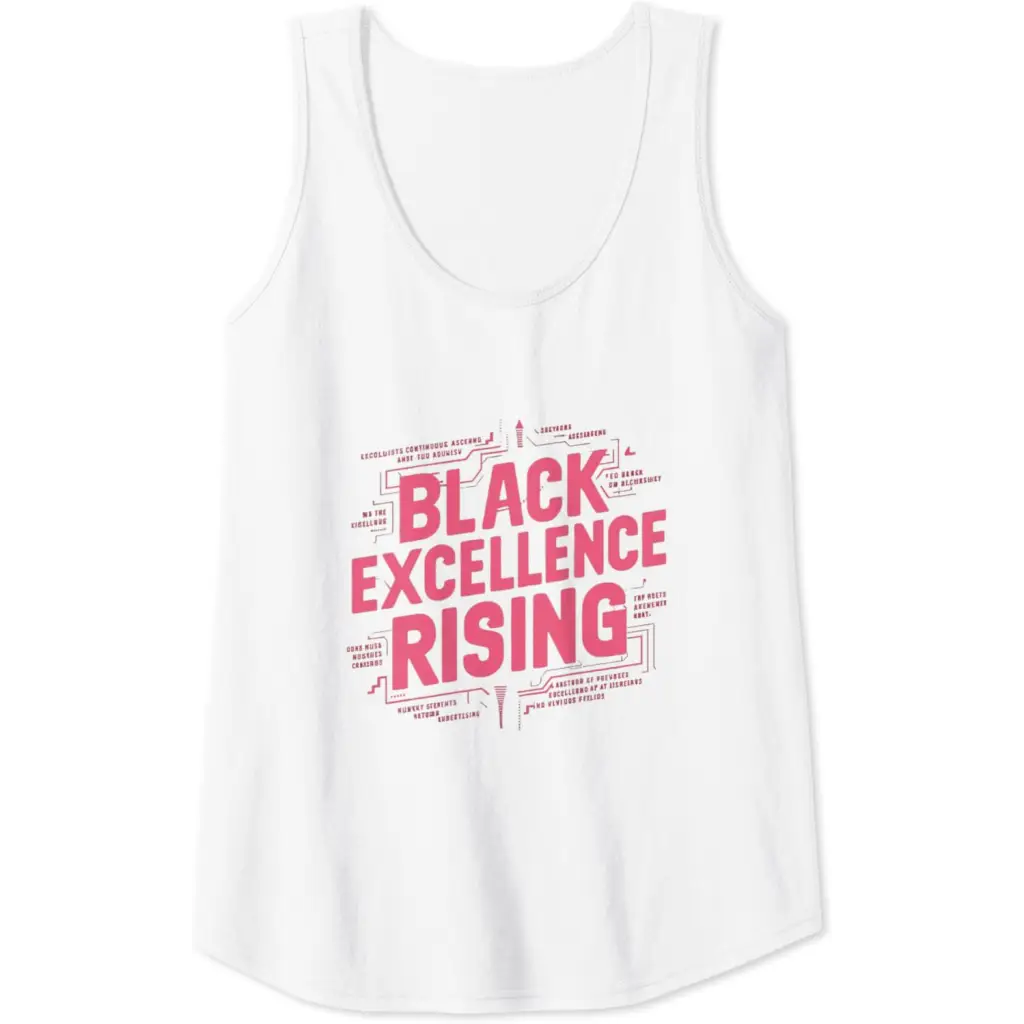 Black Excellence Rising: Hot Pink Bold Chunky Retro Tank