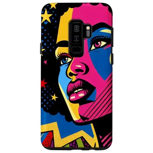 Black Girl Magic Radianting with Rainbow and Stars Case