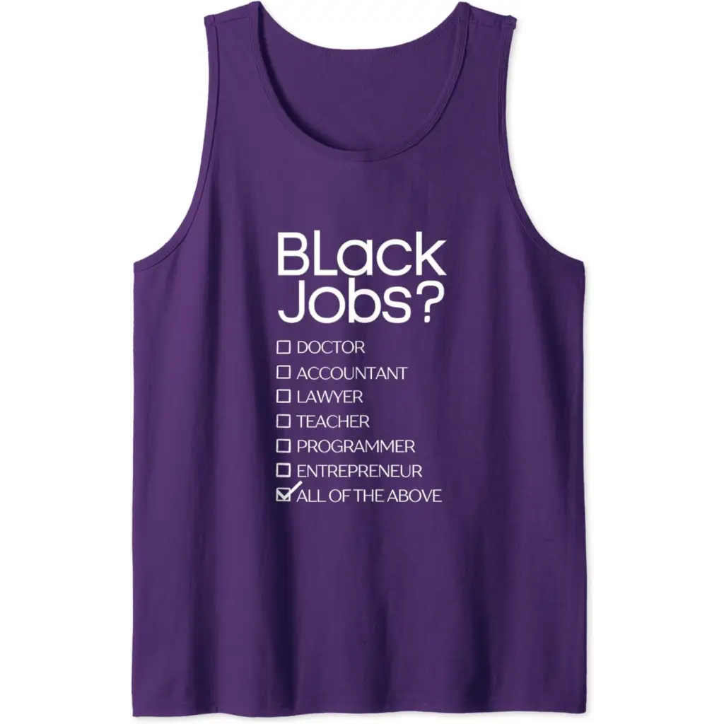 Black Job Definition: Politics professionals Tank Top