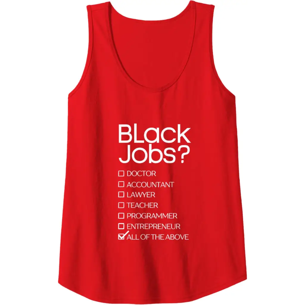 Black Job Definition: Politics professionals Tank Top - Red