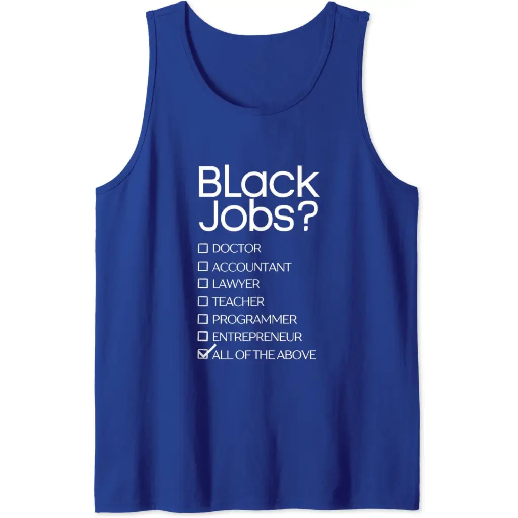 Black Job Definition: Politics professionals Tank Top