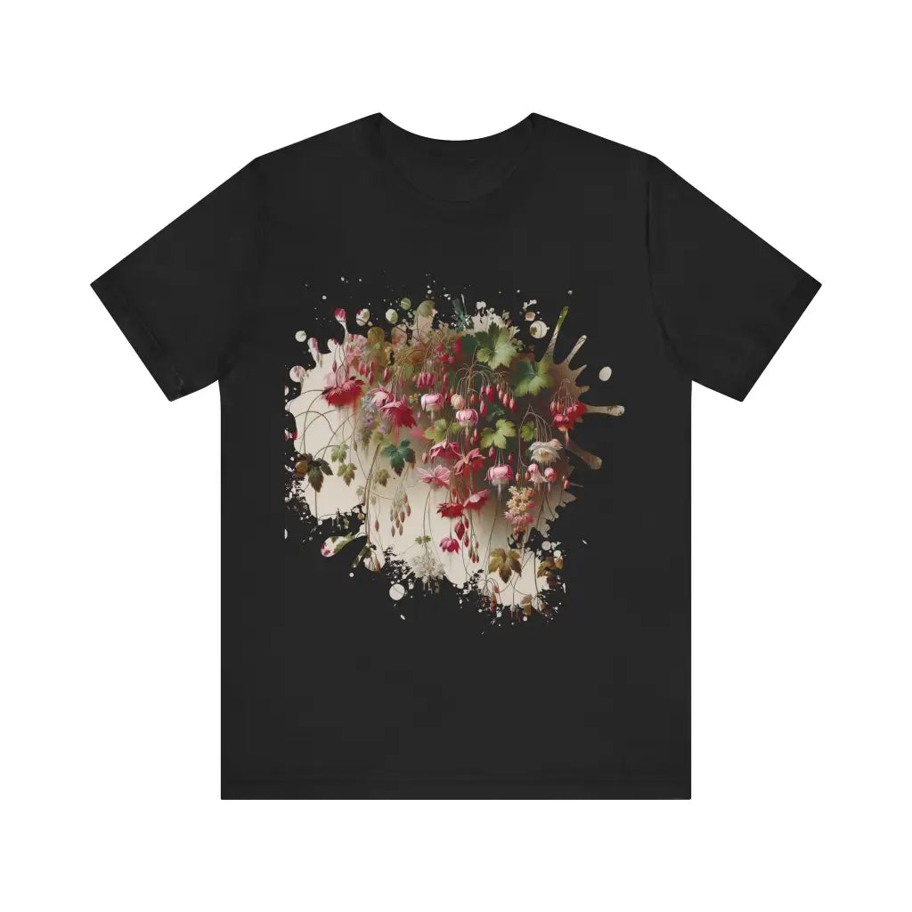 Botanic Cascade - Jersey Short Sleeve Tee - Black / S