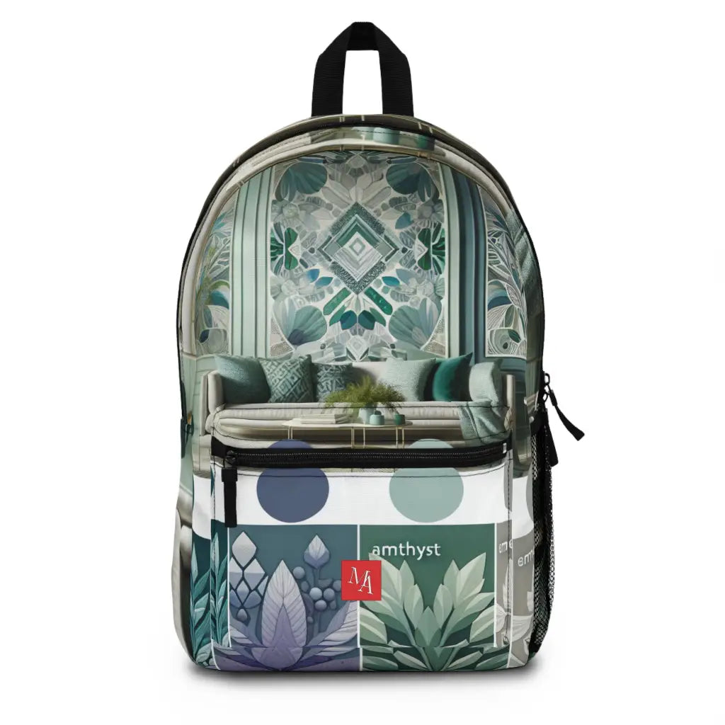 Botanical Elegance in Verdant Interior Design - Backpack