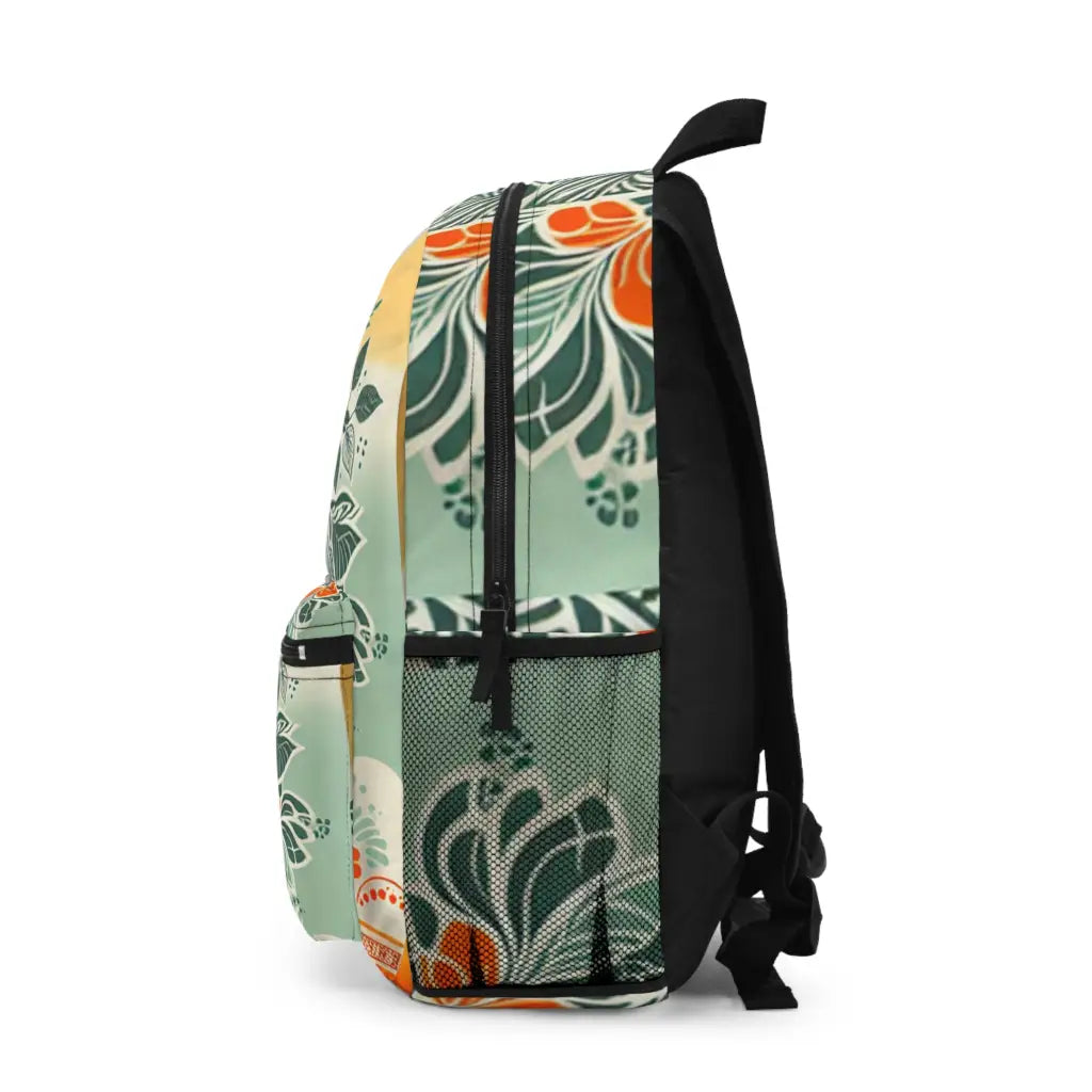 Botanical Patterns in Pastel Hues Sweatshirt - Backpack